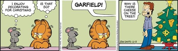 Komiksy garfield - komiks z dnia 13/12/2021