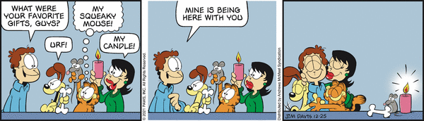 Komiksy garfield - komiks z dnia 25/12/2021