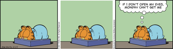 Komiksy garfield - komiks z dnia 27/12/2021