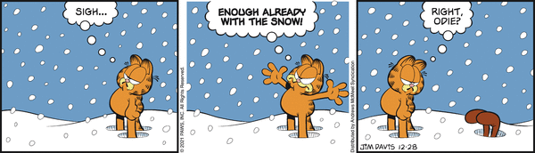 Komiksy garfield - komiks z dnia 28/12/2021