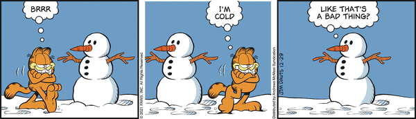 Komiksy garfield - komiks z dnia 29/12/2021