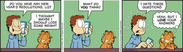 Komiksy garfield - komiks z dnia 01/01/2022