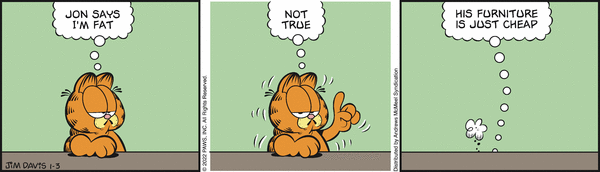 Komiksy garfield - komiks z dnia 03/01/2022