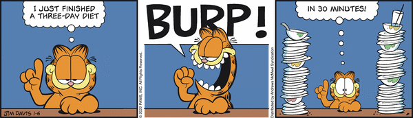 Komiksy garfield - komiks z dnia 06/01/2022