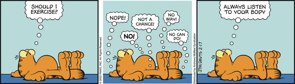 Komiksy garfield - komiks z dnia 17/02/2022