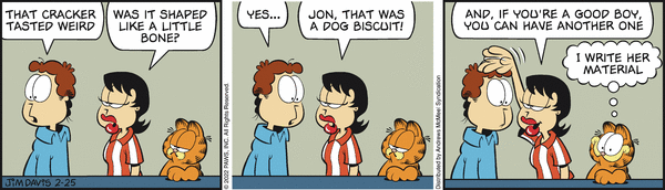 Komiksy garfield - komiks z dnia 25/02/2022