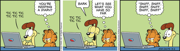 Komiksy garfield - komiks z dnia 02/03/2022