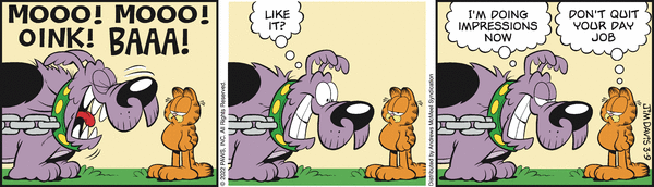 Komiksy garfield - komiks z dnia 09/03/2022