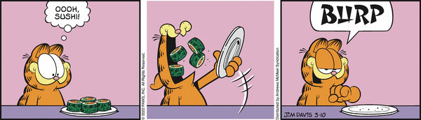 Komiksy garfield - komiks z dnia 10/03/2022