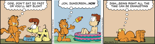Komiksy garfield - komiks z dnia 11/03/2022