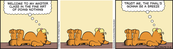 Komiksy garfield - komiks z dnia 15/03/2022
