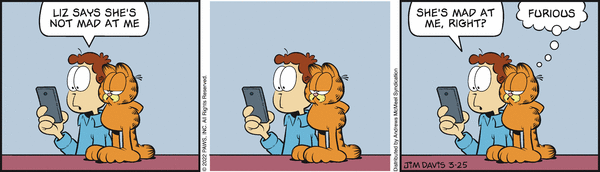 Komiksy garfield - komiks z dnia 25/03/2022