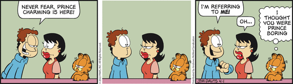 Komiksy garfield - komiks z dnia 01/04/2022