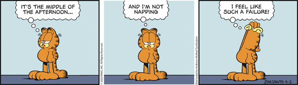 Komiksy garfield - komiks z dnia 02/04/2022