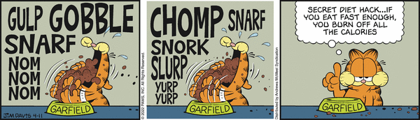 Komiksy garfield - komiks z dnia 11/04/2022