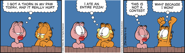 Komiksy garfield - komiks z dnia 15/04/2022