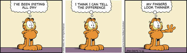 Komiksy garfield - komiks z dnia 16/04/2022