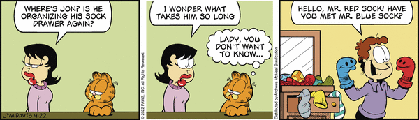 Komiksy garfield - komiks z dnia 22/04/2022