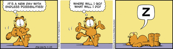 Komiksy garfield - komiks z dnia 25/04/2022