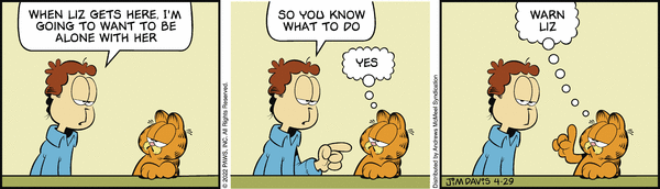 Komiksy garfield - komiks z dnia 29/04/2022