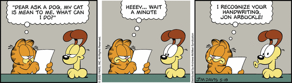Komiksy garfield - komiks z dnia 18/05/2022