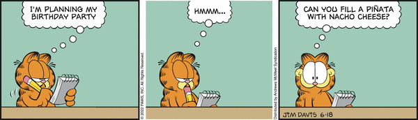 Komiksy garfield - komiks z dnia 18/06/2022