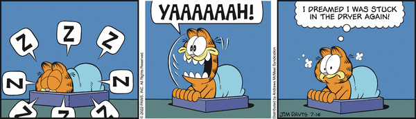 Komiksy garfield - komiks z dnia 16/07/2022