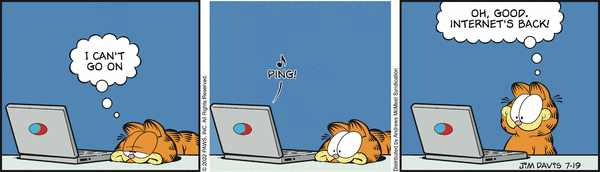 Komiksy garfield - komiks z dnia 19/07/2022