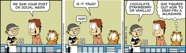 Komiksy garfield - komiks z dnia 21/07/2022