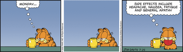 Komiksy garfield - komiks z dnia 25/07/2022