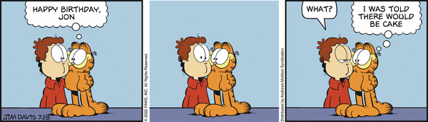 Komiksy garfield - komiks z dnia 28/07/2022