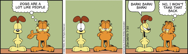 Komiksy garfield - komiks z dnia 30/07/2022