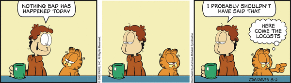 Komiksy garfield - komiks z dnia 02/08/2022