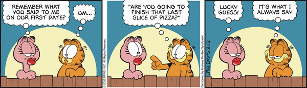 Komiksy garfield - komiks z dnia 12/08/2022