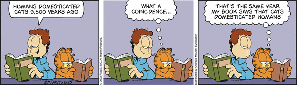 Komiksy garfield - komiks z dnia 25/08/2022