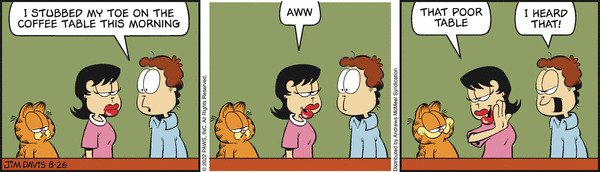 Komiksy garfield - komiks z dnia 26/08/2022