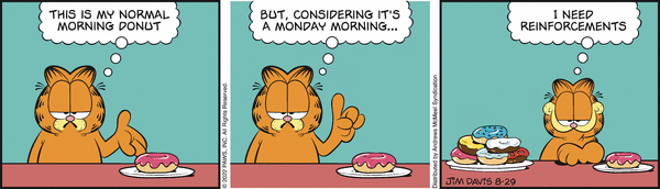 Komiksy garfield - komiks z dnia 29/08/2022