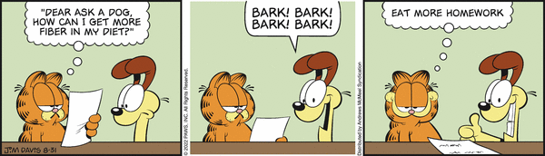 Komiksy garfield - komiks z dnia 31/08/2022