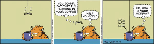 Komiksy garfield - komiks z dnia 12/09/2022