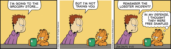 Komiksy garfield - komiks z dnia 13/09/2022