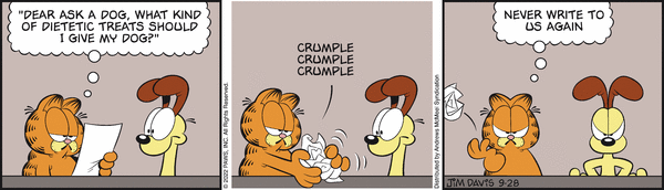 Komiksy garfield - komiks z dnia 28/09/2022