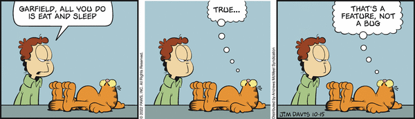 Komiksy garfield - komiks z dnia 15/10/2022