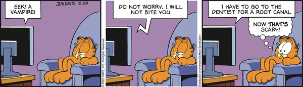 Komiksy garfield - komiks z dnia 29/10/2022