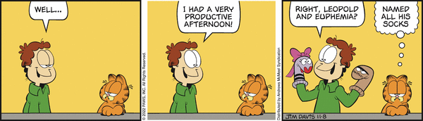 Komiksy garfield - komiks z dnia 08/11/2022