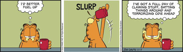 Komiksy garfield - komiks z dnia 17/11/2022