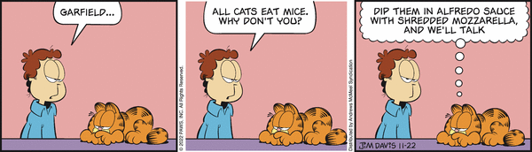 Komiksy garfield - komiks z dnia 22/11/2022
