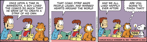 Komiksy garfield - komiks z dnia 26/11/2022