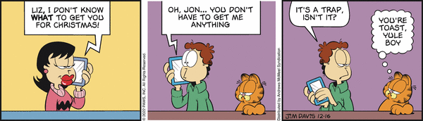 Komiksy garfield - komiks z dnia 16/12/2022