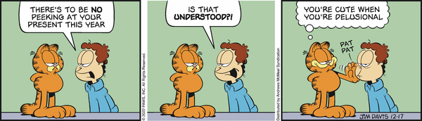Komiksy garfield - komiks z dnia 17/12/2022