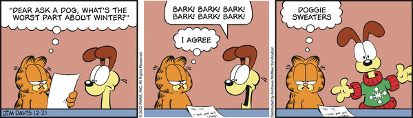 Komiksy garfield - komiks z dnia 21/12/2022